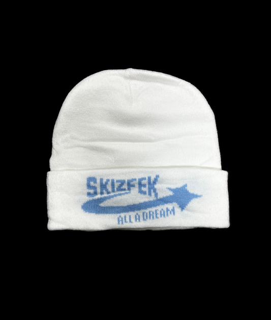 SKIZFEK BEANIE ‘ALL A DREAM’ (WHITE)